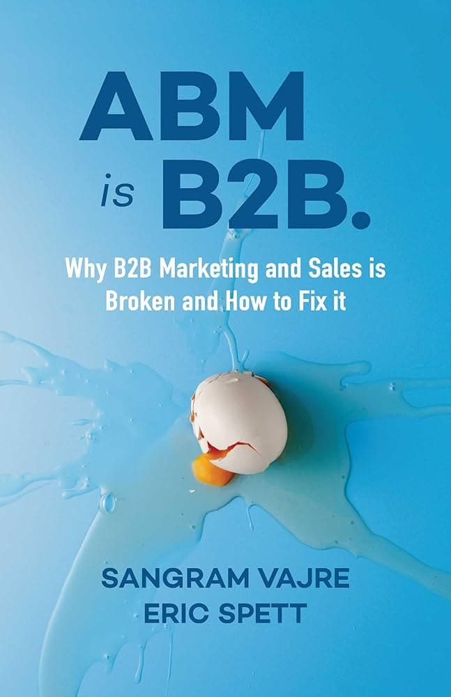 ABM is B2B by Sangram Vajre & Eric Spett book cover