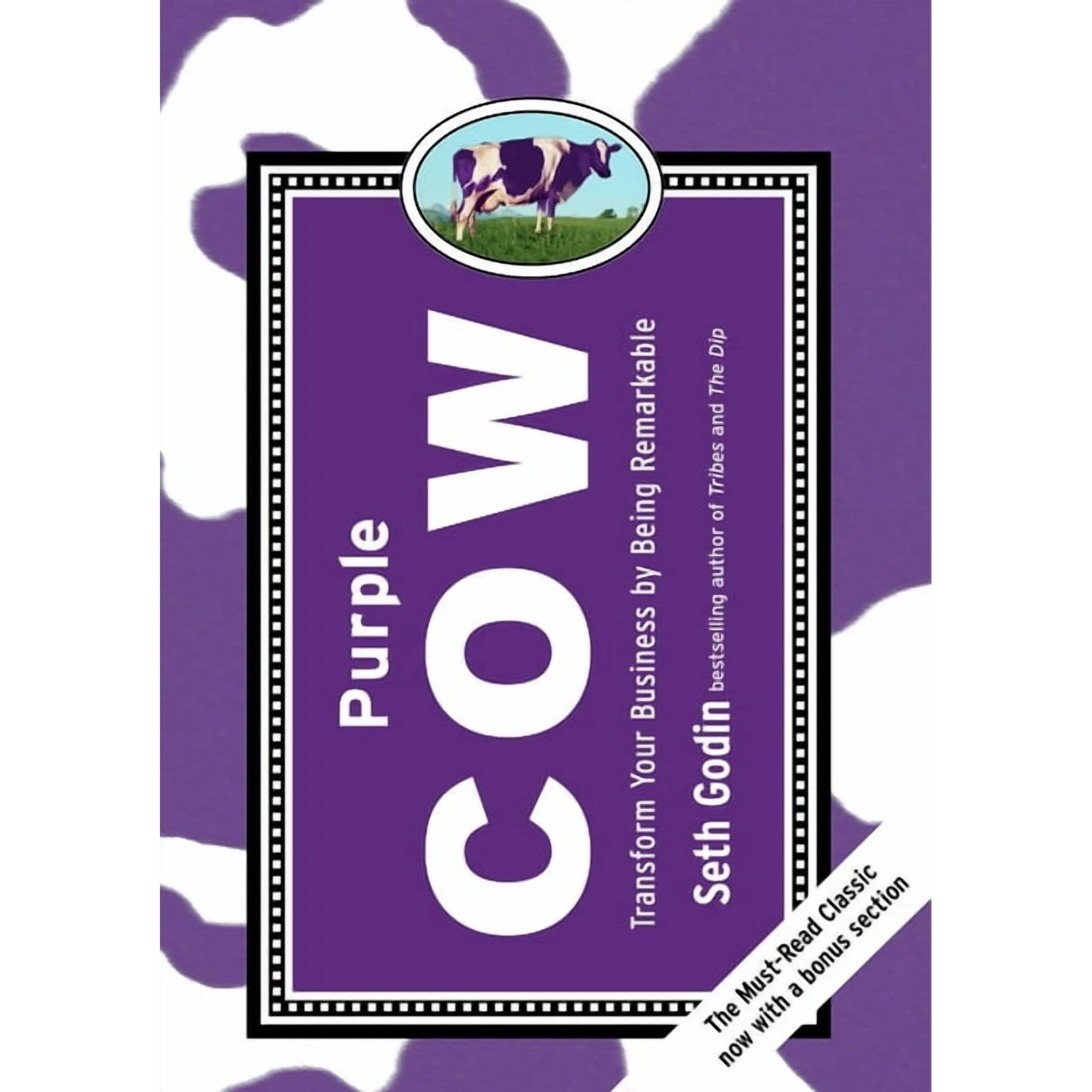 Purple Cow by Seth Godin book cover